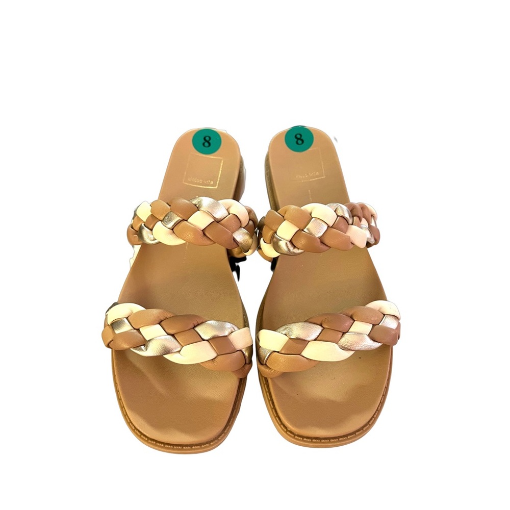 DOLCE VITA GORDON BEIGE MULTI STELLA LEATHER SIDE SIZE 8